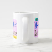 Moms Diner en Taxi Service Retro Gezegde Extra Grote Mok (Achterkant)