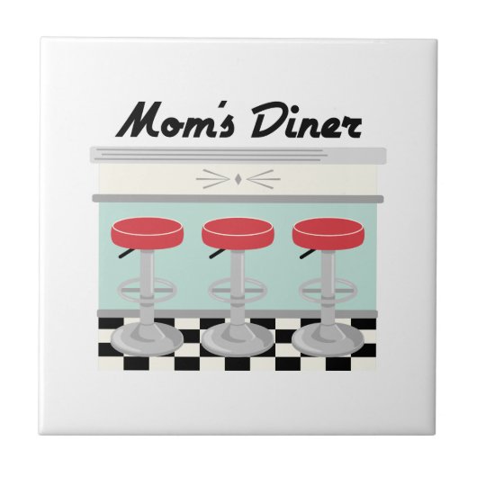 Moms Diner Tegeltje (Voorkant)