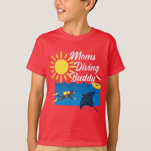 Moms Diving Buddy Design - T-Shirt de base pour en (Devant)