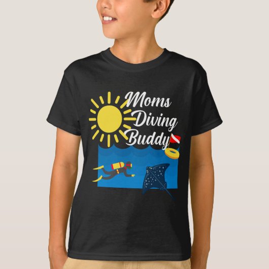 Moms Diving Buddy Design - T-Shirt de base pour en (Devant)