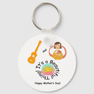 Moms en ukes: Het is een prachtig ding! Sleutelhanger