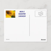 Moms & Filles ! Invitations Déjeuner Événements (Dos)