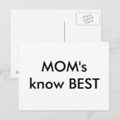 MOM's kennen BEST Briefkaart (Voorkant / Achterkant)