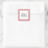 Mom's Kitchen Custom Gezegde Red Controles Sticker (Tas)