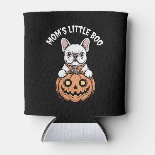 Mom's Little Boo Franse Bulldog Hallowen Blikjeskoeler (Voorkant)