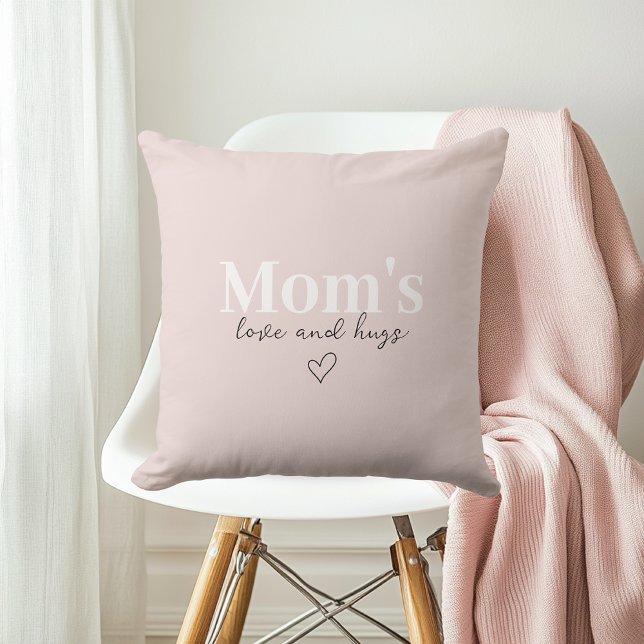 Mom's Love & Hugs Roze | Moederdag cadeau Kussen (Creator heeft geüpload)