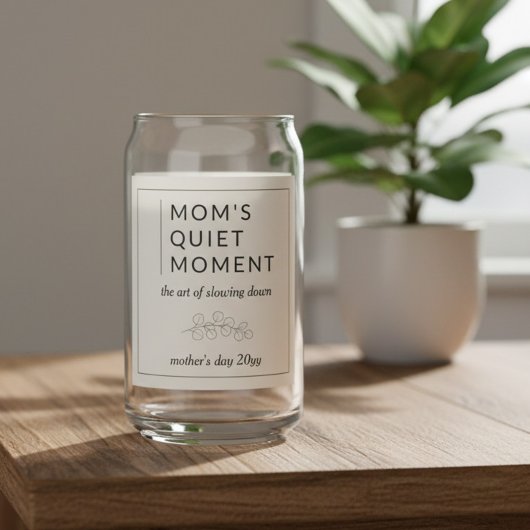 Mom's Quiet Moment Minimal Botanical Mother's Day