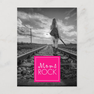 MOM's ROCK GITARIST WANDELTRACKS Briefkaart