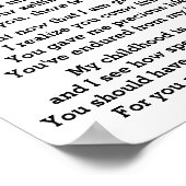 MOM'S SUPERSTAR POSTER (Hoek)