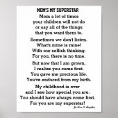 MOM'S SUPERSTAR POSTER (Voorkant)