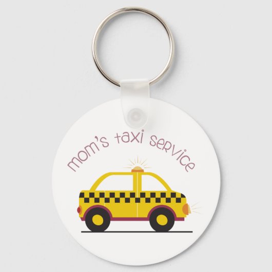 Moms Taxi Service Sleutelhanger (Voorkant)