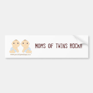 Moms van tweeling ROCK!! Bumpersticker