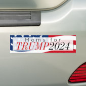 Moms voor Donald Trump Bumpersticker (Op auto)