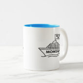 MOMSHIP – No Me Time Funny Mom Life Two-Tone Mug (Devant droit)