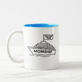 MOMSHIP – No Me Time Funny Mom Life Two-Tone Mug (Gauche)