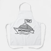 MOMSHIP NO Metime All-Over Print Apron, Medium Schort (Voorkant)