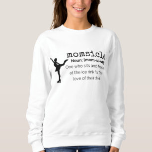 "Momsicle" Hoodie - Kunstschaatscadeau Trui
