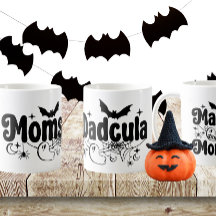 Momster and Dadcula Matching Family Halloween Mug