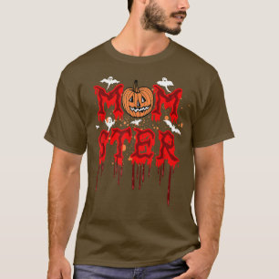 Momster éffrayant Tshirt Matching Momor Halloween