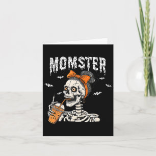 Momster Halloween Mom Herfst Funny Halloween Coffe Kaart