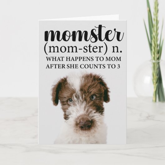 Momster...Meilleure maman Carte personnalisée de l (Devant)