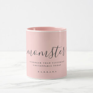 MOMSTER MOM LIFE STRONGER DAN GISTEREN KOFFIE MOK