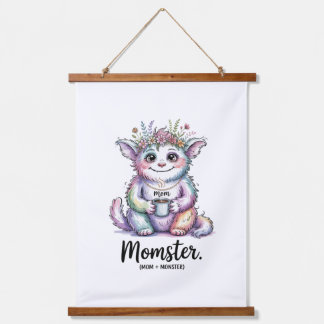 Momster. (Mom + Monster) Hangend Wandkleed