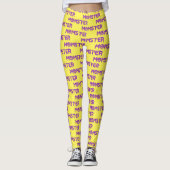 Momster Paarse versie Leggings (Voorkant)