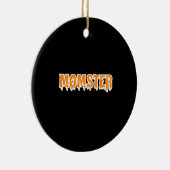 Momster T-Shirt Funny Mam Halloween Costume Keramisch Ornament (Rechts)