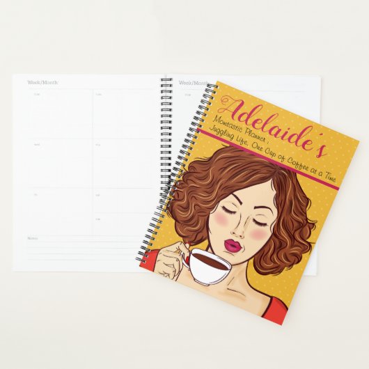 Momtastic Planner : Une tasse de café à la fois (Devant avec enveloppe)