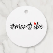 #MomTribe | Modern Moederschap Script Moederdag Bedankjes Labels (Voorkant)