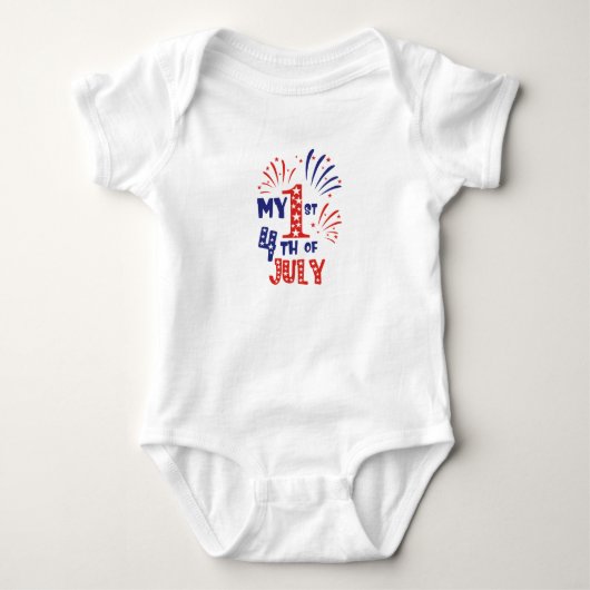 Mon 1er 4 juillet - Body bébé (Devant)