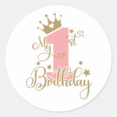 Mon 1er Autocollant d'anniversaire (Devant)