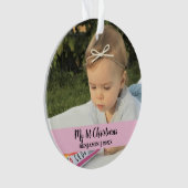 Mon 1er Noël photo bébé (devant)