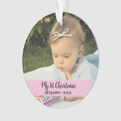 Mon 1er Noël photo bébé (devant)