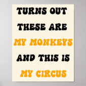 Mon affiche de cirque | Typographie rétro drôle d' (Devant)