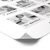 Mon affiche de première année Noir et blanc (Coin)