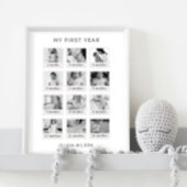 Mon affiche de première année Noir et blanc