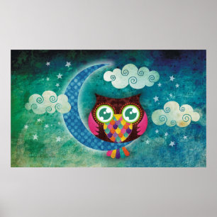 Mon affiche du hibou croissant
