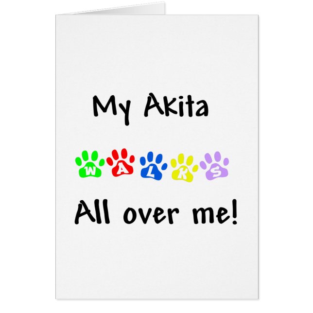 Mon Akita marche partout sur moi (Devant)