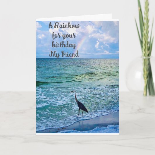 *MON AMI* ANNIVERSAIRE RAINBOW POUR VOUS ! CARTE (Devant)