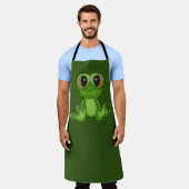 Mon ami grenouille verte tablier (Porté)