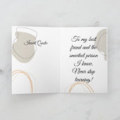 Mon Ami La Carte De Voeux Personnalisable (Intérieur)