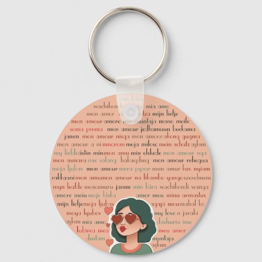 Mon Amour Sleutelhanger (Voorkant)