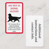 Mon animal de compagnie, Chien est la carte indivi (Devant / Derrière)