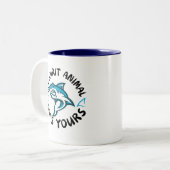 mon animal d'esprit mange votre requin requin mug (Devant gauche)