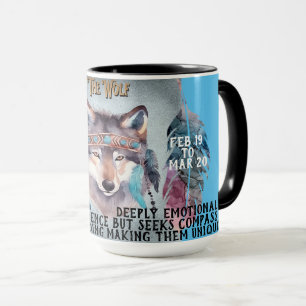 "Mon animal spirituel" Tasse à café Le Loup