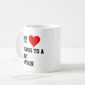 Mon Appartenance À Un Capitaine De Bateau Mug (Devant gauche)