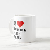 Mon Appartenance À Un Chef De Projet Mug (Devant gauche)