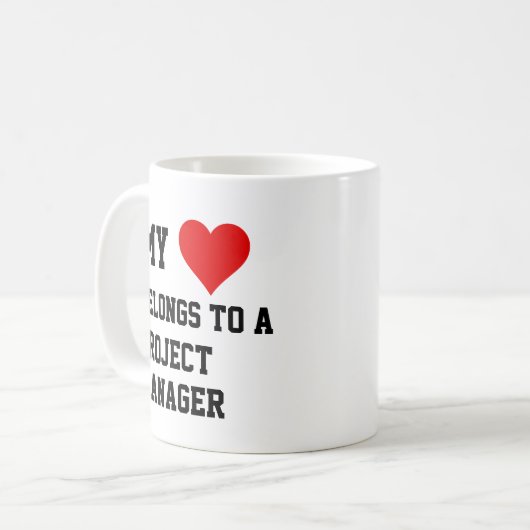 Mon Appartenance À Un Chef De Projet Mug (Devant gauche)